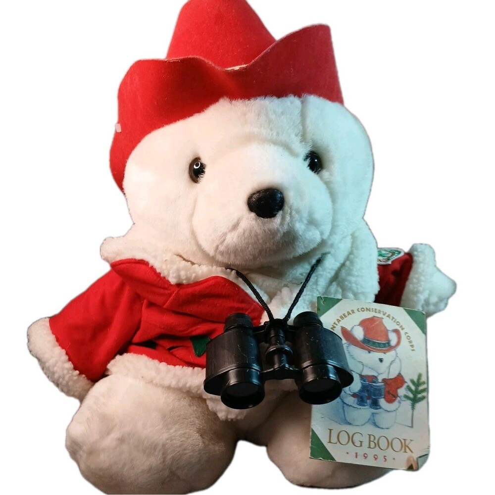 1995 Santa Bear Dayton Hudson Conservation Corporation With Book Partial Tag